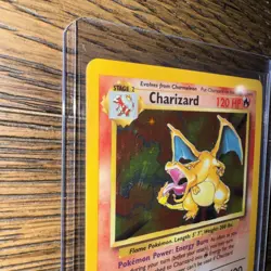 Pokemon TCG Base Set Charizard 004/102 Holo Rare 1999 Unlimited Vintage Card - Image 3