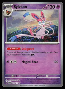 Sylveon 040/131 Poke Ball Holo Prismatic Evolutions Pokemon Card - Image 1