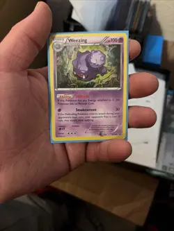 Pokemon TCG Weezing Holo Rare Black Star Promo Card XY163 Galaxy Swirl - Image 1