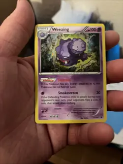 Pokemon TCG Weezing Holo Rare Black Star Promo Card XY163 Galaxy Swirl - Image 2