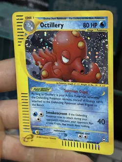 Octillery H20/H32 Aquapolis 2002 DOUBLE SWIRL Holo Vintage E-Series Pokemon Card - Image 4