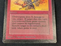 Disintegrate - Beta - Common - LP - MTG - Magic the Gathering - Red - Sorcery - Image 2