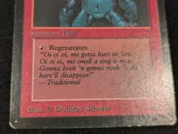 Uthden Troll - Beta - Uncommon - LP - MTG - Magic the Gathering - Red - Creature - Image 2