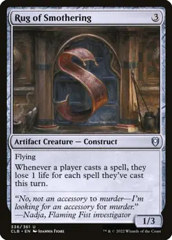 MTG Rug of Smothering - Commander Legends: Battle for Baldur's Gate #336 - Image 1