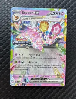 Espeon EX 034/131 Stamped Surprise Box Promo Pokemon Prismatic Evolutions RH - Image 1