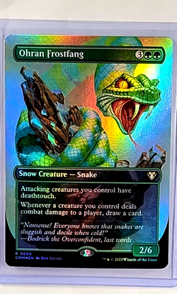 2023 MTG Magic the Gathering CMM Commander Masters Foil #650 Ohran Frostfang - Image 1