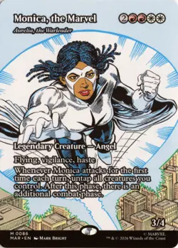 Monica, the Marvel - Aurelia, the Warleader Borderless 86 MAR Marvel Universe NM - Image 1