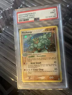 2004 Pokemon EX Machamp Holo Hidden Legends PSA 9 - Image 1