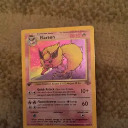 Flareon 3/64 Jungle 1999 English Holo Rare 1st Edition ! Pokemon TCG Vintage - Image 3