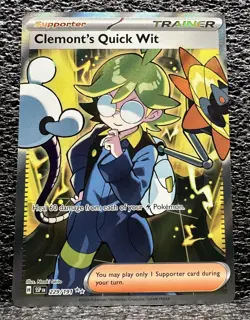 Pokemon SV08 Surging Sparks - 229/191 Clemont's Quick Wit - Image 1