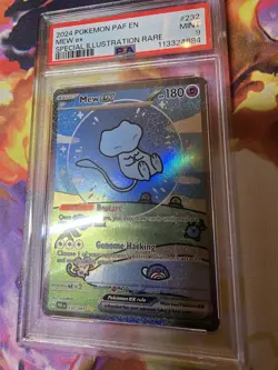 Pokemon Mew EX Paldean Fates Special Illustration Bubble Mew PSA 9 232/091 - Image 4
