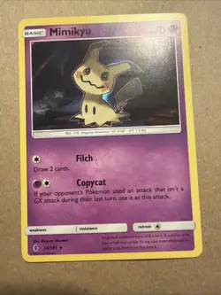 The Pokemon Company Pokemon TCG Mimikyu 58/145 SM Guardians Rising Holo 0104 - Image 1