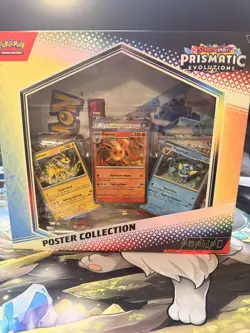Pokemon TCG Scarlet & Violet Prismatic Evolutions Poster Collection Box - Image 1