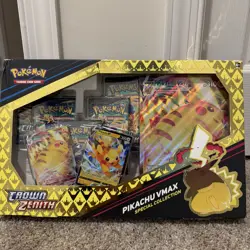 Pokemon TCG Sword & Shield Game Crown Zenith Pikachu VMAX Special Collection - Image 1
