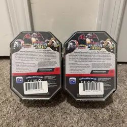 Pokemon Paldean Fates 2 Tins Iron Threads ex & Great Tusk ex Brand New Sealed - Image 3