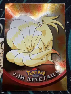 1999 Topps Pokemon TV Animation Edition Series 1 #38 Ninetails Foil - Image 1