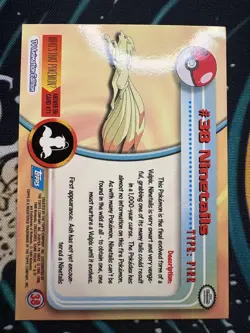 1999 Topps Pokemon TV Animation Edition Series 1 #38 Ninetails Foil - Image 2