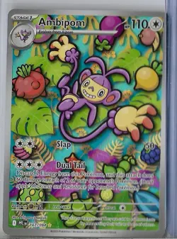 Ambipom 107/094 Illustration Rare Phantasmal Flames Pokemon Near Mint - Image 1