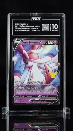 Pokemon Sword & Shield Black Star Promos Dark Sylveon V TAG 10 #SWSH134 - Image 1
