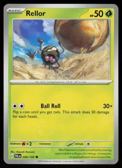 Rellor 026/193 Common Paldea Evolved Pokemon Near Mint - Image 1
