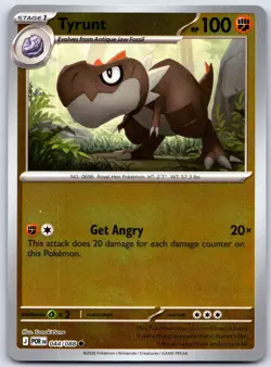 Tyrunt 044/088 Common Perfect Order Pokemon Reverse Holo Near Mint - Image 1