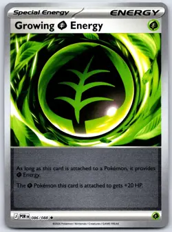 Growing Grass Energy 086/088 Rare Perfect Order Pokemon Reverse Holo Near Mint - Image 1