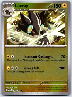 Luxray 028/088 Rare Perfect Order Pokemon Reverse Holo Near Mint - Image 1
