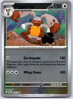 Diggersby 065/088 Uncommon Perfect Order Pokemon Reverse Holo Near Mint - Image 1
