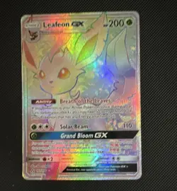 Pokemon TCG Leafeon GX 157/156 Secret Rare Holo SM Ultra Prism English - Image 1