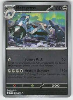 Metagross 061/086 Uncommon Chaos Rising Pokemon Reverse Holo Near Mint - Image 1