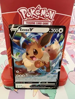 Pokemon Eevee V 108/159 Crown Zenith Ultra Rare Holo LP - Image 1