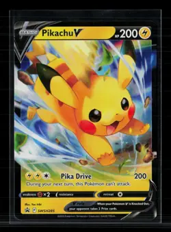Pokemon 2023 Crown Zenith Pikachu V FA #SWSH285 - Image 1