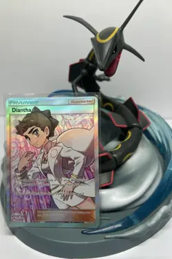 Pokemon Diantha Full Art Ultra Rare Holo Trainer-Supporter 130/131 - Image 1
