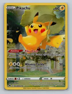 Pokemon SWSH: Crown Zenith: Galarian Gallery #GG30/GG70 Pikachu - Image 1