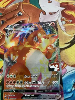 Charizard VMax 020/189 Play! Pokemon Prize Pack series 1 - NM Play stamped - Image 2