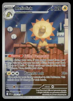 Heliolisk Ascended Heroes 229/217 Illustration Rare Holo Pokemon Near Mint - Image 1