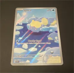Pokemon TCG Spheal 199/191 SV08 Surging Sparks Illustration Rare Holo 70HP - Image 1