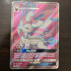 Pokemon Sylveon GX Full Art Ultra Rare Holo Guardians Rising 140/145 - Image 1