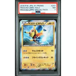 PSA 7 Pikachu Libre Special Pack Holo Promo 247/XY-P Pokemon Card Japanese 2016 - Image 1