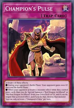 YUGIOH BLGG-EN035 Champion's Pulse Secret Rare 1st Edition NM - Image 1