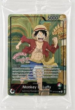 Carte One Piece TCG – Monkey D. Luffy OP13-001 – Musee Grevin Paris Exclusive Pr - Image 1