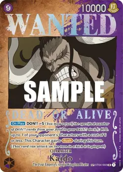 ***FOIL Kaido (Wanted Poster) Pillars of Strength (OP03)*** One Piece Kid Icarus - Image 1