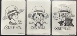 One Piece Luffy Shanks set Shueisha Natsucomi 2022 Double Sticker Eiichiro Oda - Image 1