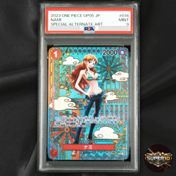 PSA 9 Nami (SP Alt Art) OP01-016 Awakening of the New Era - Japanese 2023 - Image 1