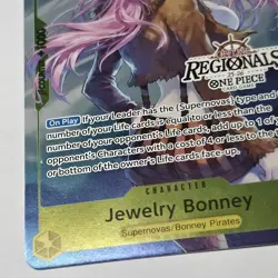 One Piece Card Jewelry Bonney P-085 Regional Participation Pack Promo English - Image 4