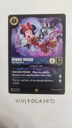 Disney Lorcana TCG Minnie Mouse - Wild-Eyed Diver 12/31 Promo EN - Image 1