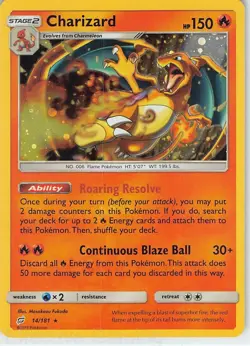 Pokemon TCG - Charizard 14/181 Cosmo Holo Costco Canada - Team Up - Image 1