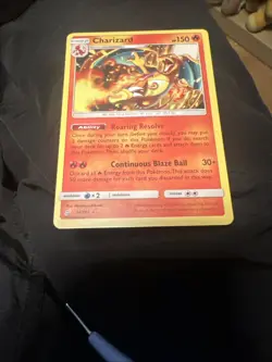 Charizard Sun Moon Team Up 14/181 Cracked Ice Holo Rare | Pokemon TCG Authentic - Image 2