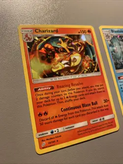 Pokemon TCG Team Up Cracked Ice Charizard And Blastoise Rare Holo Bundle. - Image 2