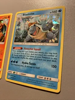 Pokemon TCG Team Up Cracked Ice Charizard And Blastoise Rare Holo Bundle. - Image 3